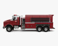 Kenworth T800 Fire Truck 3-axle 2016 3d model side view