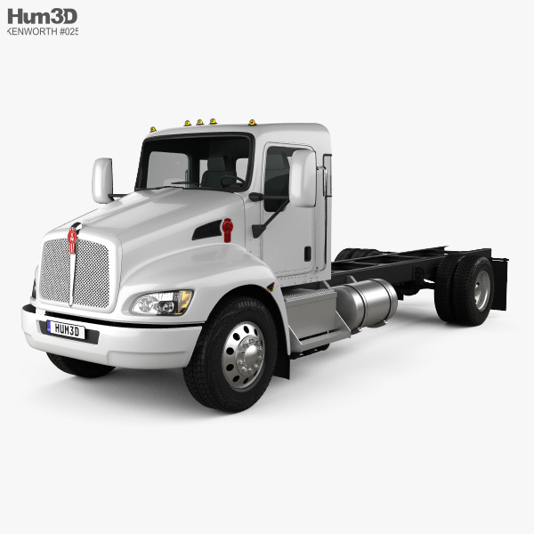 Kenworth T370 Camião Chassis 2009 Modelo 3d