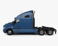 Kenworth T2000 Sleeper Cab Tractor Truck 2010 3d model side view