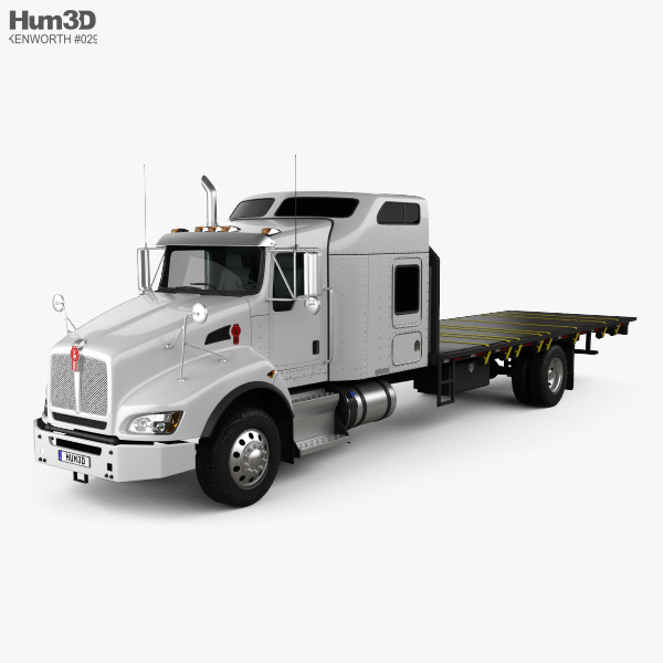 Kenworth T400 Camión de Plataforma 2012 Modelo 3D