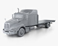 Kenworth T400 Flatbed Truck 2018 3d model clay render