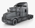 Kenworth T600 Camião Tractor 2007 Modelo 3d wire render