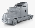 Kenworth T600 トラクター・トラック 2007 3Dモデル clay render