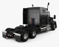 Kenworth W990 72-inch Sleeper Cab Tractor Truck 2022 3d model back view