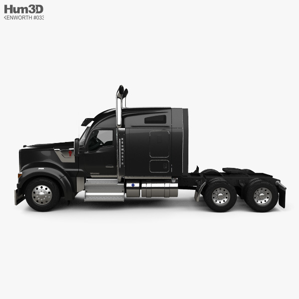 Kenworth W990 72 Inch Sleeper Cab Tractor Truck 2018 3d Model Vehicles On Hum3d