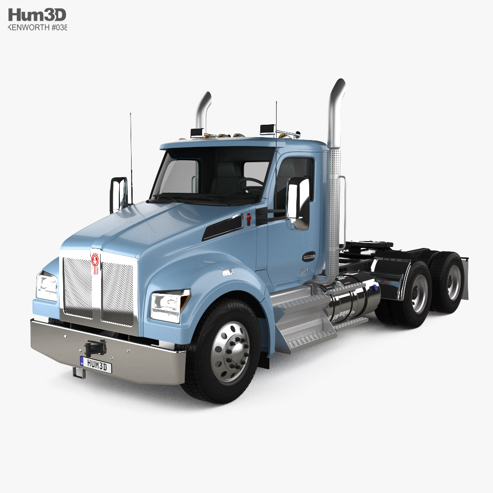 Kenworth T880 Day Cab Tractor Truck 2022 3D 모델 