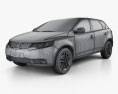 Kia Forte (Cerato, Naza) hatchback 5-door 2014 3d model wire render