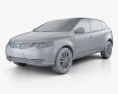 Kia Forte (Cerato, Naza) hatchback 5-door 2014 3d model clay render