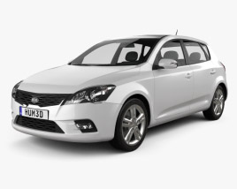 Kia Ceed hatchback 5-door 2014 3D model