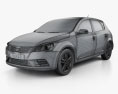 Kia Ceed ハッチバック 5ドア 2011 3Dモデル wire render