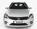 Kia Ceed SW 2014 3d model front view