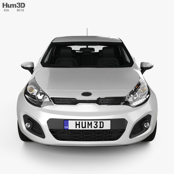 Kia Rio Hatchback 5 Door With Hq Interior 15 3d Model Vehicles On Hum3d