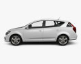 Kia Ceed SW with HQ interior 2012 3d model side view