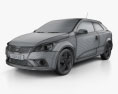 Kia Pro Ceed with HQ interior 2014 3d model wire render