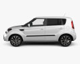 Kia Soul with HQ interior 2016 3d model side view