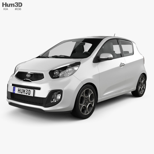 Kia Picanto (Morning) 3-door 2014 3D model