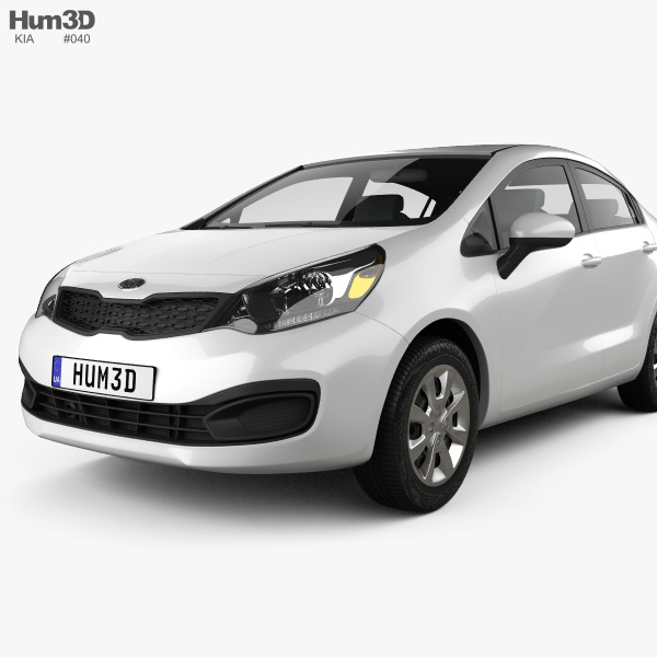 Kia Rio Us Sedan 12 3d Model Vehicles On Hum3d