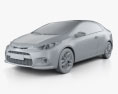 Kia Forte (Cerato / Naza / K3) Koup 2017 3d model clay render