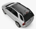 Kia Sportage 2010 3d model top view