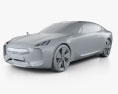 Kia GT 2011 3d model clay render