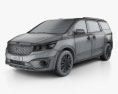 Kia Sedona SXL 2017 Modelo 3d wire render