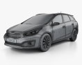 Kia Ceed SW EcoDynamics 2018 3d model wire render