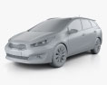Kia Ceed SW EcoDynamics 2018 3d model clay render