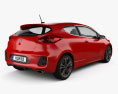 Kia Pro Ceed GT Line 掀背车 3门 2015 3D模型 后视图