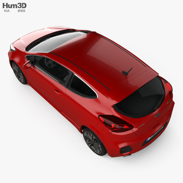 Kia Pro Ceed GT Line hatchback 3door 2015 3D model