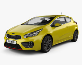 Kia Pro Ceed GT hatchback 3-door 2018 3D model