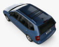 Kia Carens 2010 3d model top view