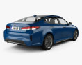 Kia Optima hybrid 2020 3d model back view