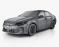 Kia Optima hybrid 2020 3d model wire render