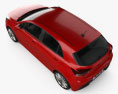 Kia Rio 5-door hatchback 2020 3d model top view
