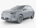 Kia Stonic 2020 3D 모델  clay render