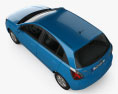 Kia Rio JB hatchback 2011 3d model top view
