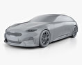 Kia Proceed 2018 3d model clay render