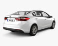 Kia K3 CN-spec sedan 2018 3d model back view