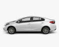 Kia K3 CN-spec sedan with HQ interior 2018 3d model side view