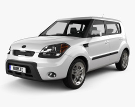 Kia Soul with HQ interior 2013 3D model