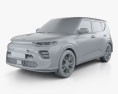 Kia Soul GT-Line Turbo 2022 3d model clay render