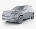 Kia SP Signature 2020 3d model clay render