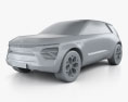 Kia HabaNiro 2020 Modèle 3d clay render
