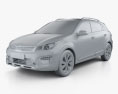 Kia Rio X-Line 2022 3d model clay render