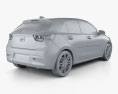 Kia Rio hatchback 2022 3d model