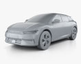 Kia EV6 GT-Line 2022 3d model clay render