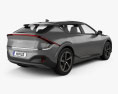 Kia EV6 GT 2022 3D 모델  back view