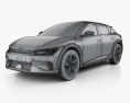 Kia EV6 GT 2022 3D模型 wire render