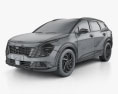 Kia Sportage 2022 3D模型 wire render