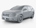 Kia Sportage 2022 3d model clay render